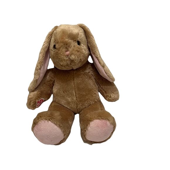 Build A Bear Bunny Rabbit 18" Floppy Pink Ears Nose Soft Tan BAB Plush Toy Stuff - Picture 1 of 8